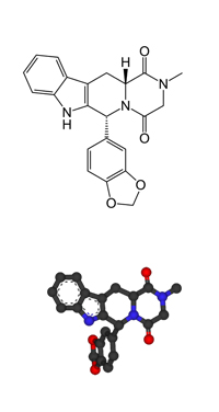 Fórmula estructural de tadalafil