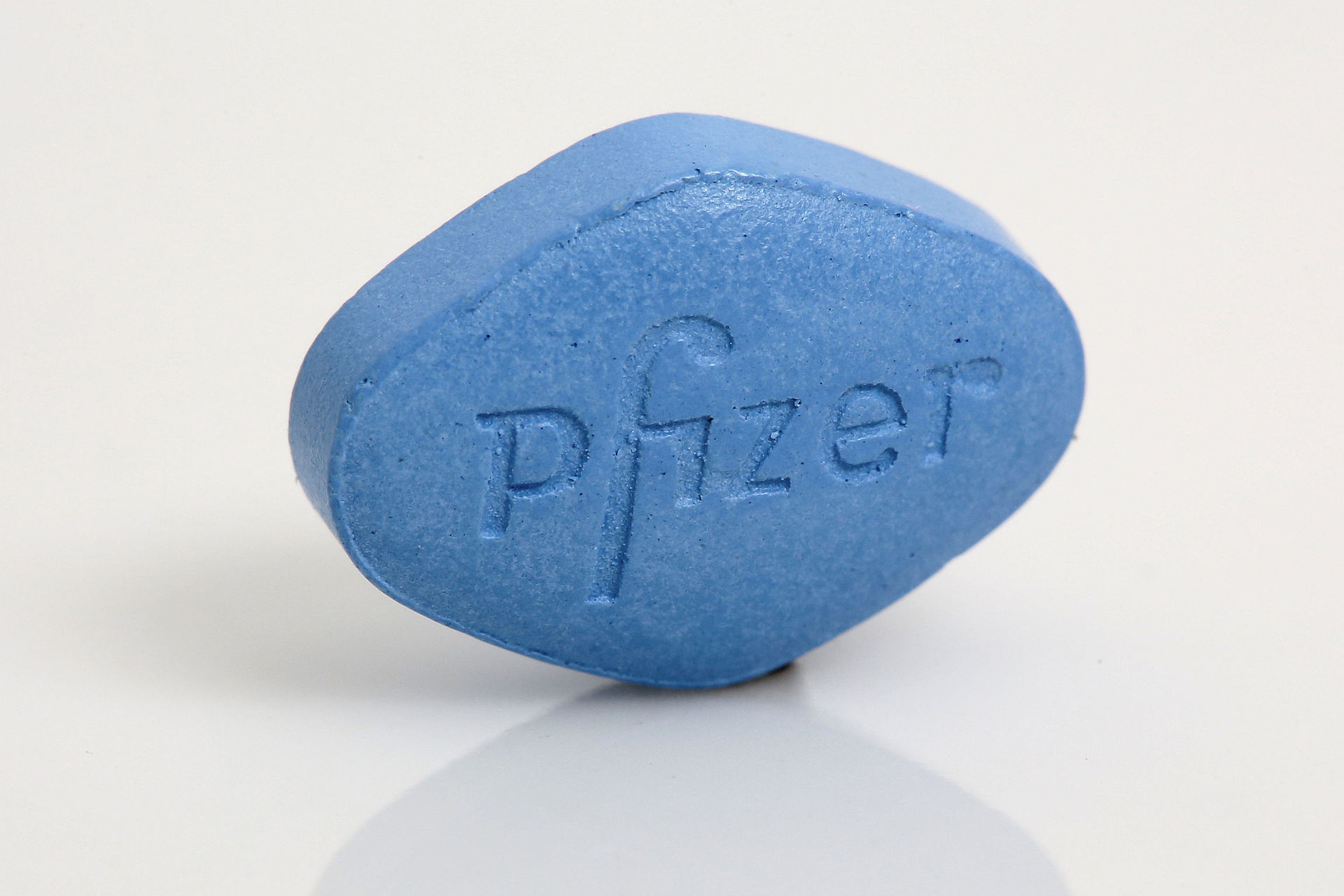 Una pastilla azul de Viagra