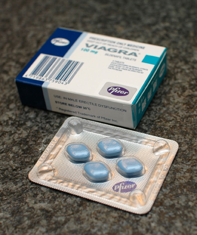 Las píldoras azules originales de Viagra de Pfizer