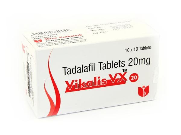 Vikalis VX 20 mg – Comprimidos genéricos de tadalafilo